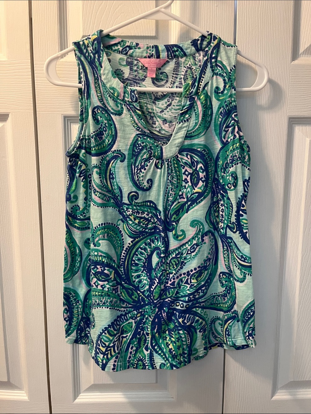 Lilly Pulitzer Paisley Tank Top Size Small